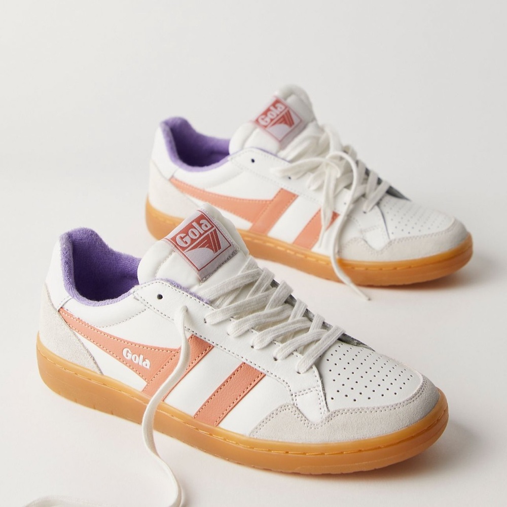 Gola Classics Women's Eagle '86 Sneakers
White/Terracotta/Wisteria/Gum